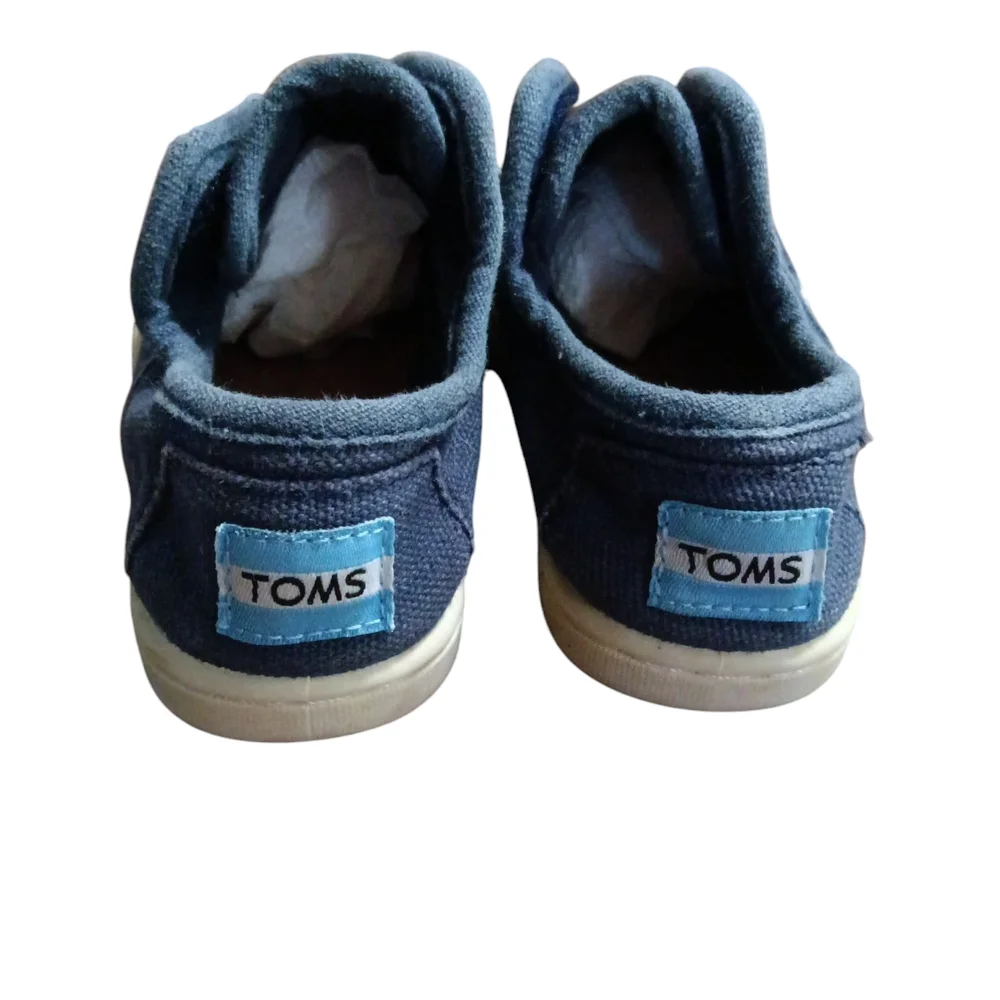 Toms Blue Baby Walker Slip-On Shoes Size T5